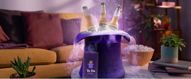 TaDa Delivery: beverages served from the brand’s signature hat